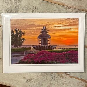Waterfront Park Pineapple Fountain 5x7 photo. Ready to frame. NIP.